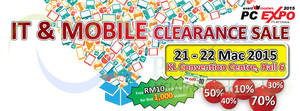 Featured image for (EXPIRED) PC Expo IT & Mobile Clearance @ Kuala Lumpur Convention Centre 21 – 22 Mar 2015