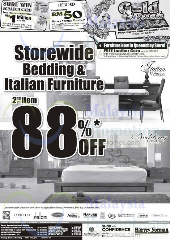 Italian Collection, Bedding Collection, ALF, Saporini, Stellani, Englander, Hilker, Napure, Natures Finest, Serta