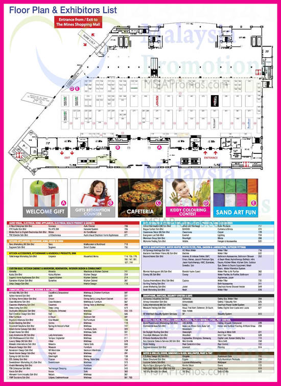 19 Mar Floor Plan, Exhibitors List