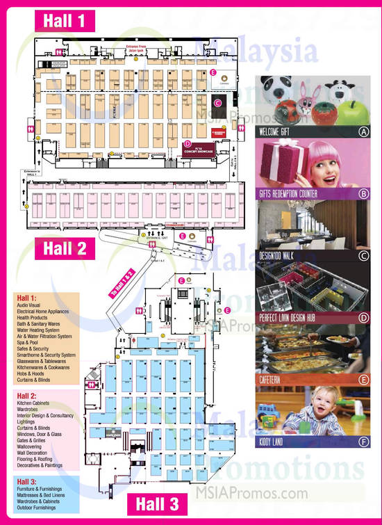 8 Apr Floor Plan Hall 1, Hall 2, Hall 3