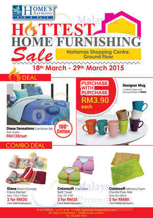 Featured image for (EXPIRED) Home’s Harmony Home Furnishing Sale @ Hartamas Shopping Centre 18 – 29 Mar 2015