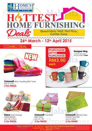 Featured image for (EXPIRED) Home’s Harmony Home Furnishing Deals @ Queensbay Mall 26 Mar – 12 Apr 2015