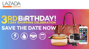 Featured image for (EXPIRED) Lazada Up To 93% Off 3-Day Birthday Celebration Promotion 24 – 26 Mar 2015