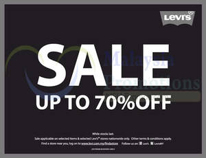 Featured image for Levi’s Up to 70% Off Sale @ Nationwide 13 Mar 2015