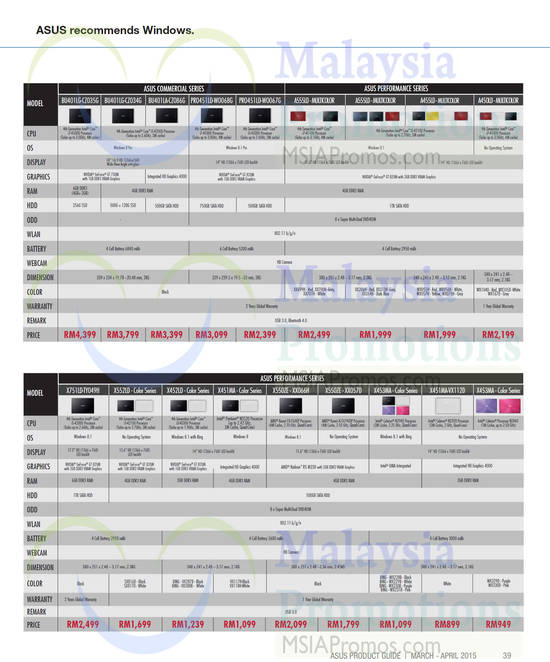 Notebooks Commercial, Performance Series