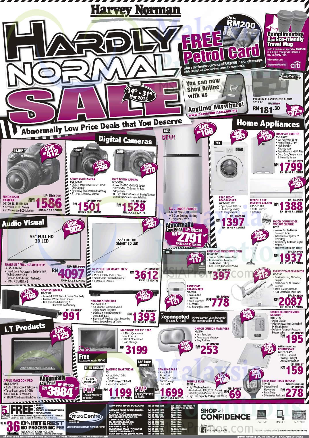 Featured image for Harvey Norman Notebooks, Smartphones, Furnitures & Other Offers 14 - 20 Mar 2015