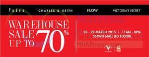 Featured image for Valiram Brands 70% Off Warehouse SALE @ SSTwo Mall 26 – 29 Mar 2015