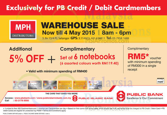 29 Apr Additional 5 Percent Off, Complimentary 6 Notebooks, Complimentary Voucher