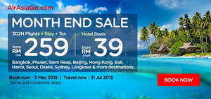 Featured image for Air Asia Go From RM259/pax 3D2N Flights + Hotels + Taxes 27 Apr – 3 May 2015