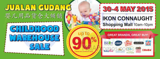 Childhood Warehouse Sale 27 Apr 2015