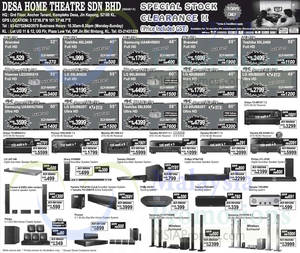 Featured image for (EXPIRED) Desa Home Theatre Audio Visual TVs, Speakers & More Offers 17 – 19 Apr 2015