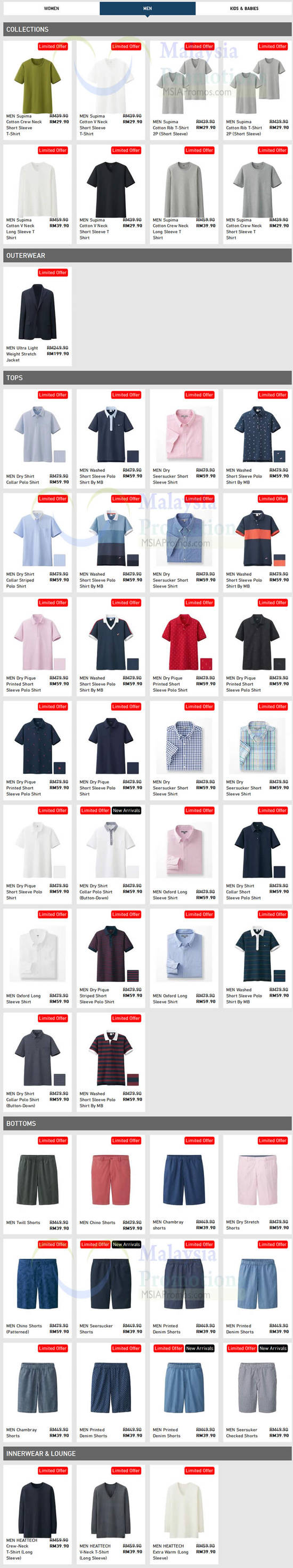 (Est till 23 Apr) Men Limited Offers