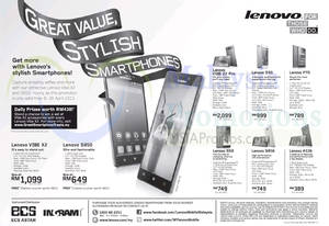 Featured image for (EXPIRED) Lenovo Smartphones & Mobile Phone No Contract Offers 8 – 26 Apr 2015