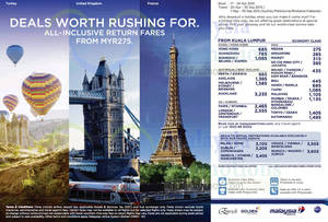 Featured image for Malaysia Airlines From RM74 Promo Fares 17 – 24 Apr 2015