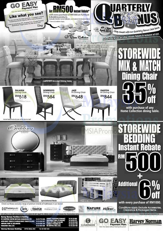 Mattresses, Dining Chairs, Dining Tables, Bedroom Sets, Serta, Tempur, Therapedic, Englander