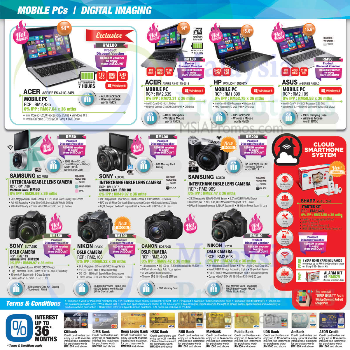 Featured image for SenQ Notebooks, Digital Cameras, Home Appliances, TVs & Phones Offers 1 - 30 Apr 2015