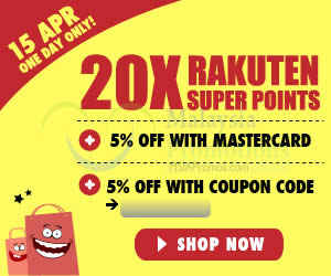 Featured image for (EXPIRED) Rakuten 10% OFF 24hr Soukai Coupon Code 15 Apr 2015