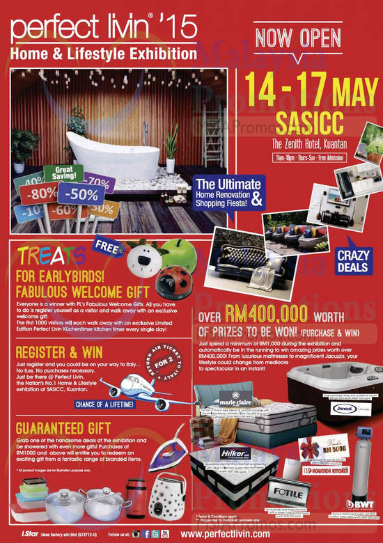 15 May Register n Win, Guaranteed Gift, 400,000 Worth of Prizes, Earlybirds Welcome Gift