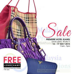 Featured image for (EXPIRED) Celebrity Wearhouz Designer Handbags Sale @ Premiere Hotel Klang 16 – 17 May 2015