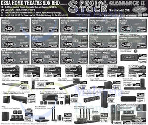 Featured image for Desa Home Theatre Audio Visual TVs, Speakers & More Offers 8 May 2015