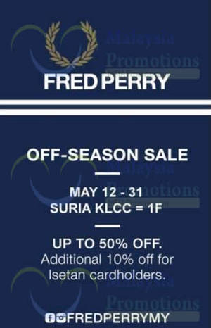 Featured image for (EXPIRED) Fred Perry Off Season Sale @ Isetan KLCC 12 – 31 May 2015