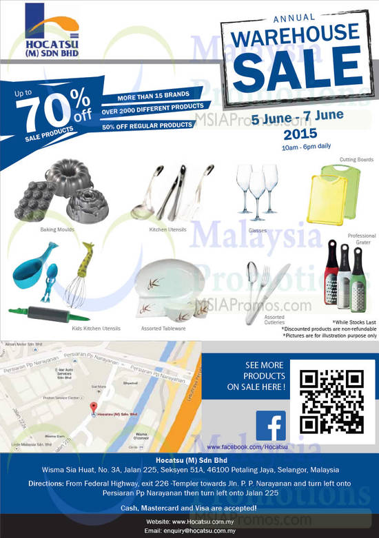 Hocatsu Annual Warehouse Sale 28 May 2015