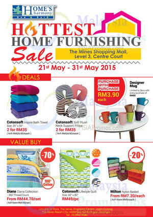 Featured image for (EXPIRED) Home’s Harmony Home Furnishing Deals @ The Mines 21 – 31 May 2015