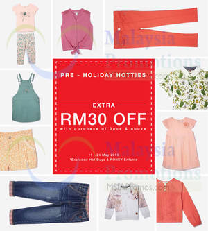 Featured image for (EXPIRED) Poney Buy 3pcs & Get RM30 Off 12 – 24 May 2015