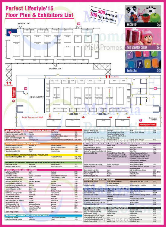 11 Jun Floor Plan, Exhibitors List