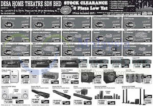 Featured image for Desa Home Theatre Audio Visual TVs, HiFi & Other Offers 26 Jun 2015