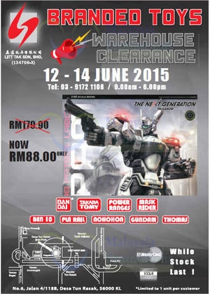 Featured image for Little Tak Branded Toys Warehouse Clearance @ KL 12 – 14 Jun 2015