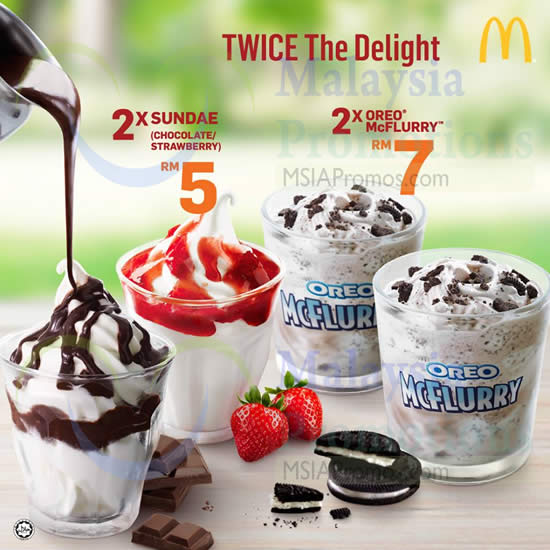 McDonald's RM5 Double Ice Cream Delights 26 Jun 2015