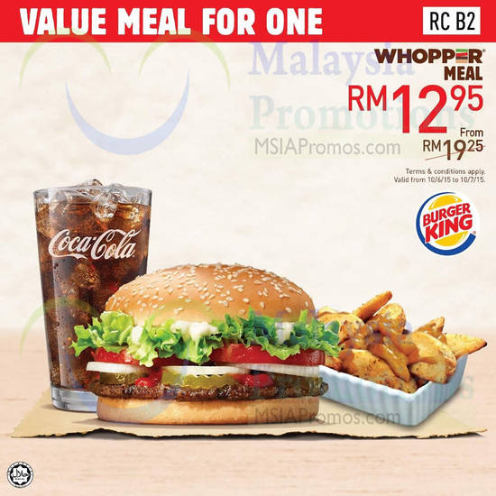 RM12.95 Whopper Meal