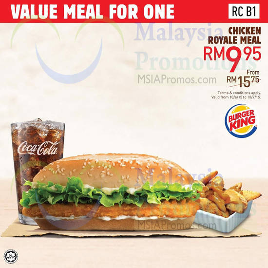 RM9.95 Chicken Royale Meal