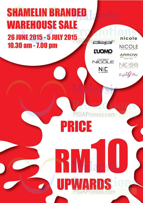 Shamelin Branded Warehouse Sale