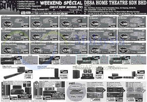 Featured image for Desa Home Theatre Audio Visual TVs, HiFi & Other Offers 20 Jun 2015