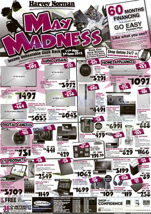 Featured image for (EXPIRED) Harvey Norman Notebooks, Digital Cameras, Furnitures & Other Offers 30 May – 5 Jun 2015