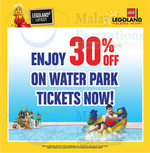 Featured image for (EXPIRED) Legoland 30% Off Water Park Tickets 20 – 25 Jul 2015