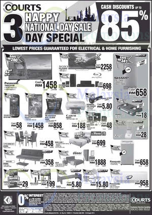 Featured image for (EXPIRED) Courts National Day Sale Offers 30 – 31 Aug 2015