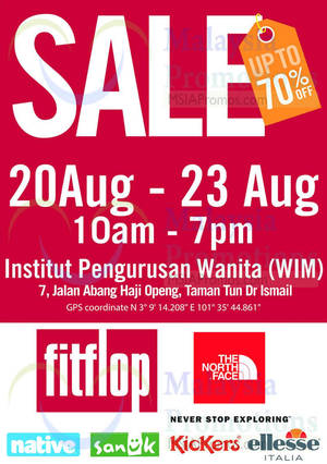 Featured image for (EXPIRED) FitFlop Branded Footwear Sale @ Taman Tun Dr Ismail 20 – 23 Aug 2015