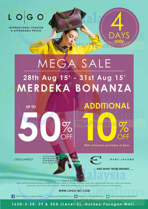 Featured image for (EXPIRED) Logo Merdeka Bonanza 4 Days Sale 28 – 31 Aug 2015