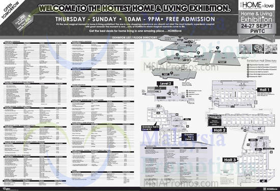 23 Sep Exhibitor List, Floor Map