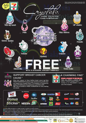 Featured image for 7-Eleven New Swarovski Crystals Charm Collection 15 Sep – 9 Nov 2015