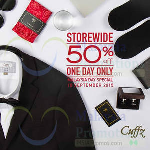 Featured image for Cuffz 50% Off Storewide 1-Day Promo 16 Sep 2015