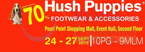 Featured image for Hush Puppies Apparel Sale @ Pearl Point 24 – 27 Sep 2015