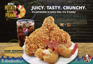 Featured image for KFC Hand – Wrapped Potato Noodle Prawns 23 Sep 2015