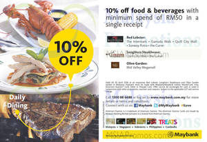 Featured image for (EXPIRED) Red Lobster, LongHorn Steakhouse & Olive Garden 10% Off For Maybank Cardmembers 12 Sep 2015 – 30 Apr 2016