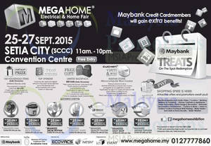 Featured image for (EXPIRED) Mega Home Electrical & Home Fair @ Setia City Convention Centre 25 – 27 Sep 2015