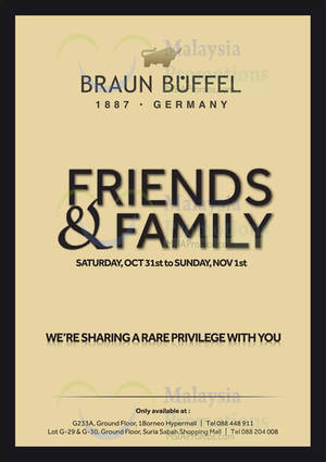 Featured image for (EXPIRED) Braun Buffel Friends & Family Sale @ 1Borneo 31 Oct – 1 Nov 2015