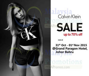 Featured image for (EXPIRED) Calvin Klein, Armani Exchange & Fred Perry Warehouse Sale @ Grand Paragon Hotel JN 31 Oct – 1 Nov 2015